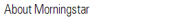 About Morningstar